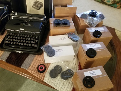 Dealers Lots for Metal Typewriter Spools and Ribbons Available.