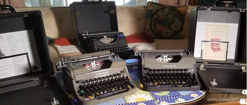 3 Underwood Typewriters